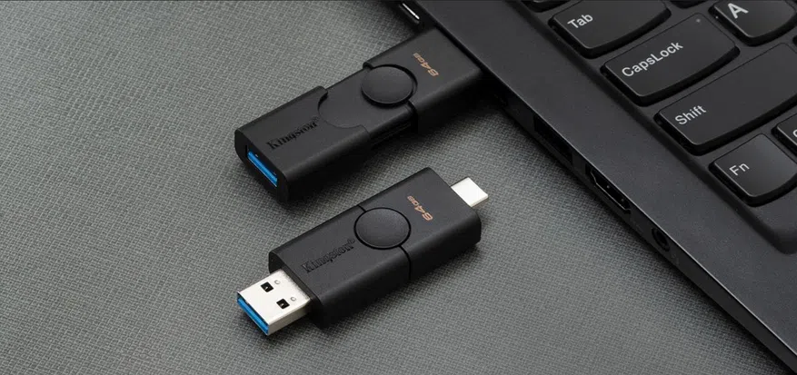 USB Flash Drive Kingston DataTraveler Duo 64Gb Black (DTDE/64GB) 2