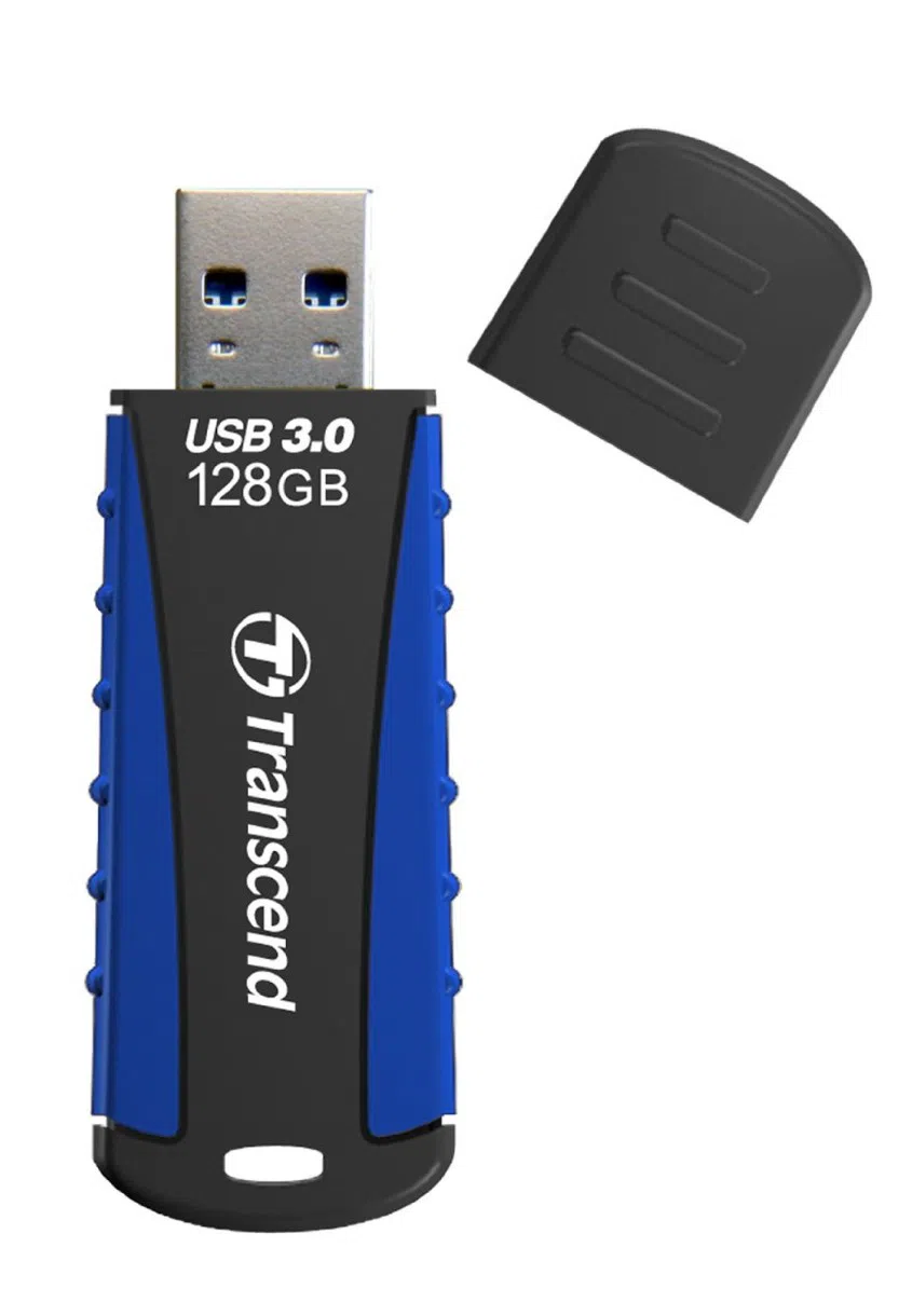 Флеш-накопитель Transcend JetFlash 810 128Gb Black-Blue 2