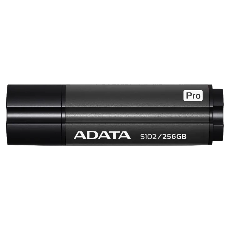 USB Flash Drive Adata S102 Pro, 256Gb, Titanium-Gray