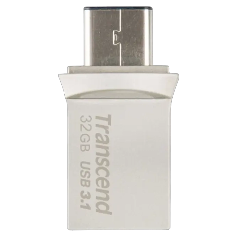Флеш-накопитель Transcend JetFlash 890, 32ГБ, Silver