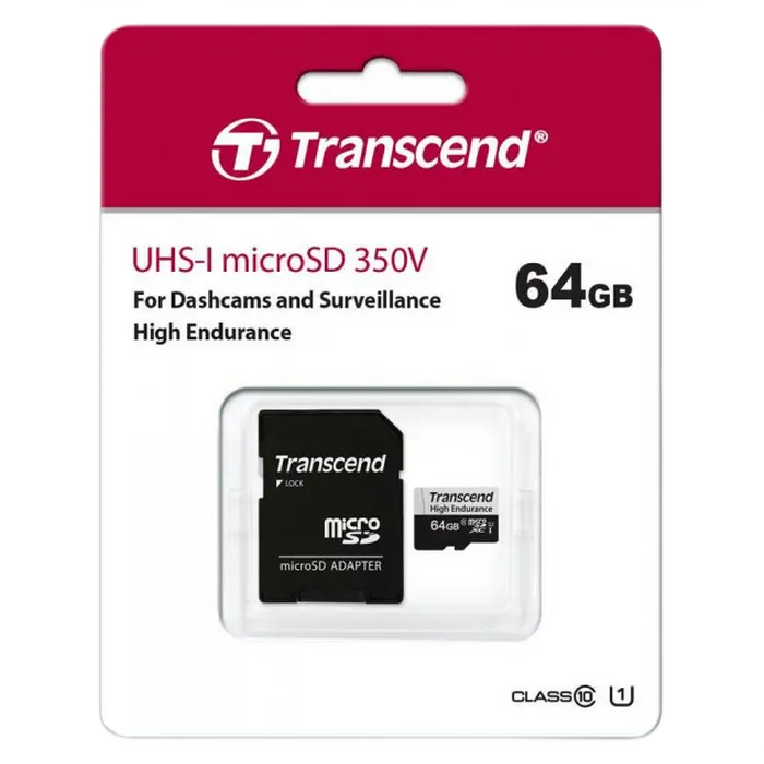 Карта памяти Transcend MicroSDXC Class 10, 64Гб 2