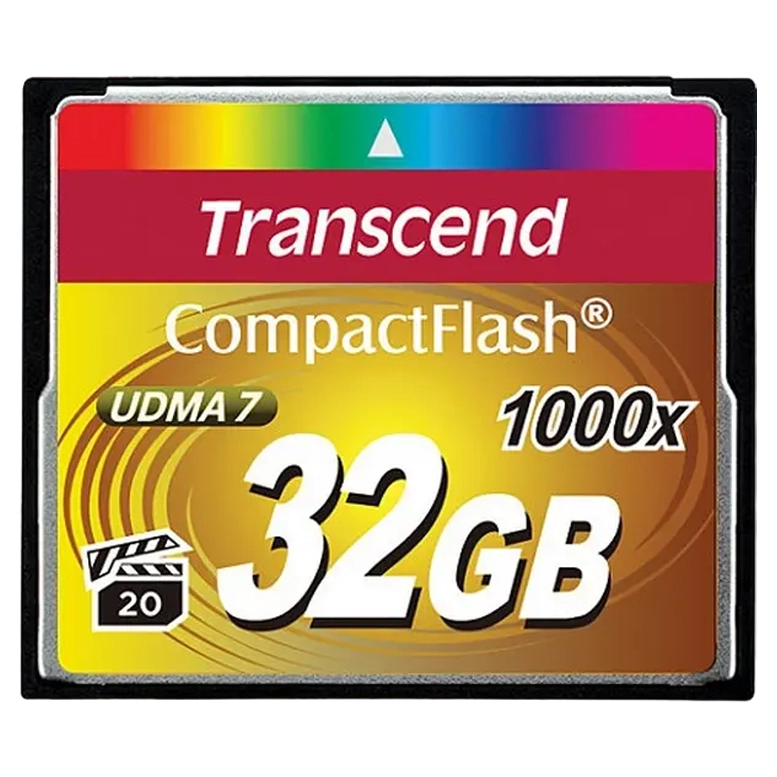 Карта памяти Transcend CompactFlash 1000, 32 ГБ, Black