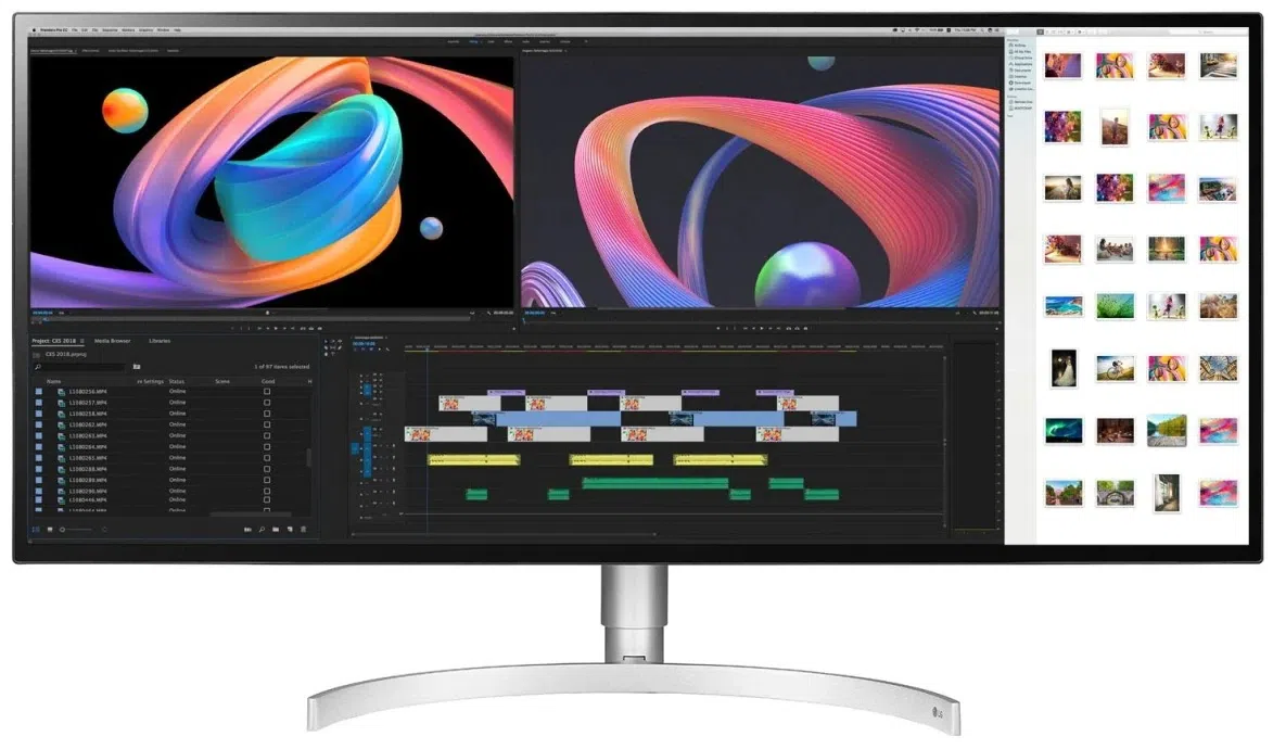 Monitor LG 34WK95U-W Silver/White
