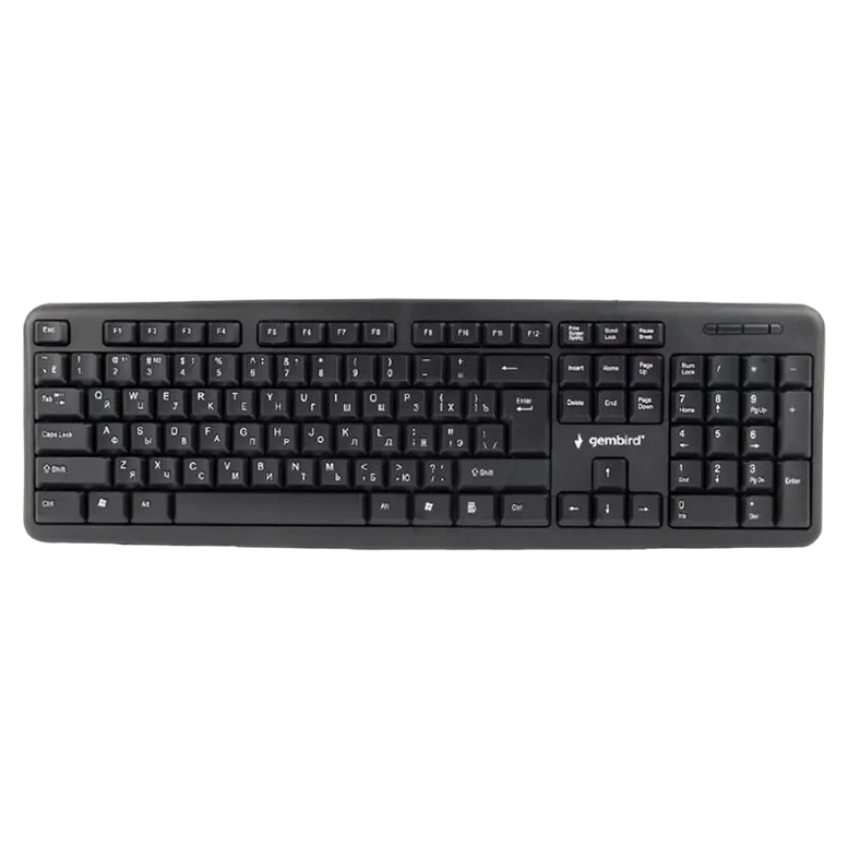 Клавиатура Gembird KB-U-103-RU, Проводная, Черный