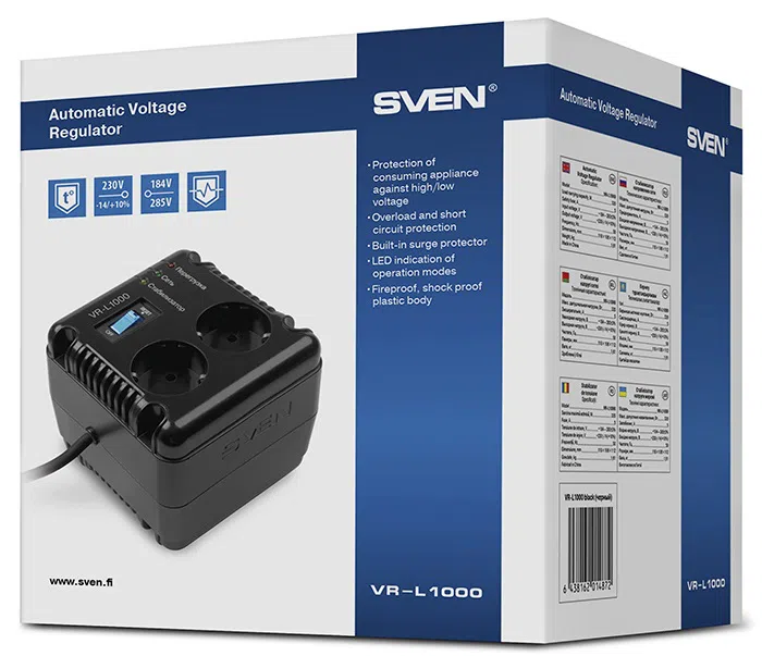Stabilizator de tensiune Sven VR-L1000 4