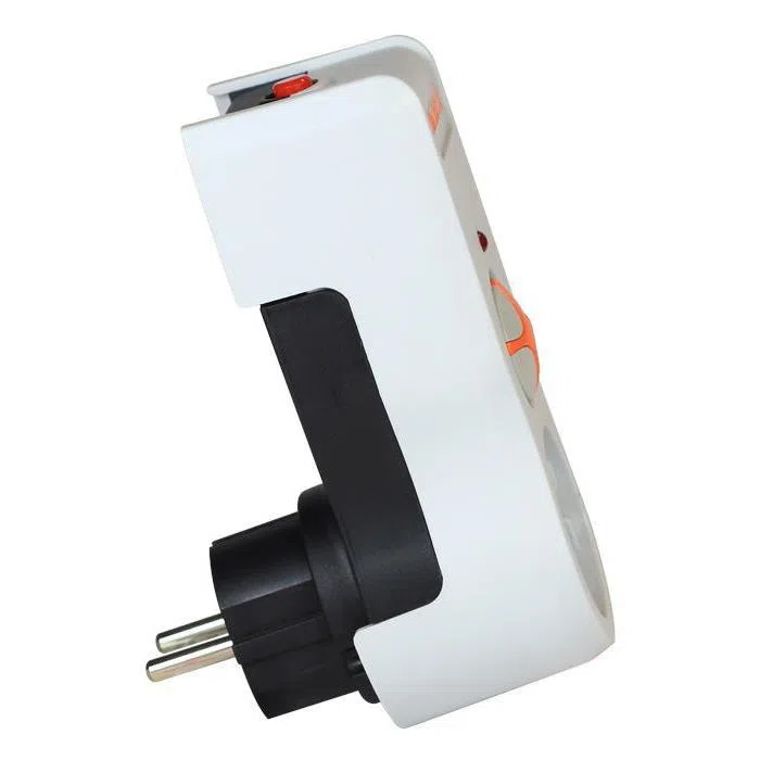 Сетевой фильтр Tuncmatik Powersurge 1-Surge Protectıon Plug-525 Joule, 1Розеток, , Белый