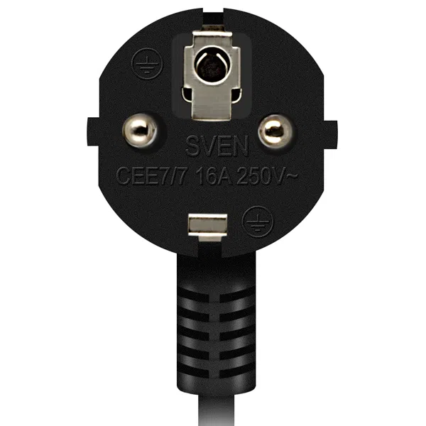 Prelungitor electric SVEN SF-05LU, 5Prize, 3m, Negru