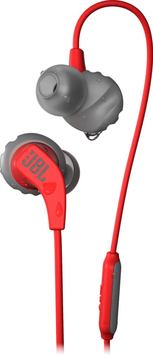 Earphones  Bluetooth  JBL   Endurance RUN, Red/Grey, IPX5 (sweatproofing)
