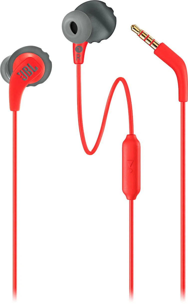 Earphones  Bluetooth  JBL   Endurance RUN, Red/Grey, IPX5 (sweatproofing) 2