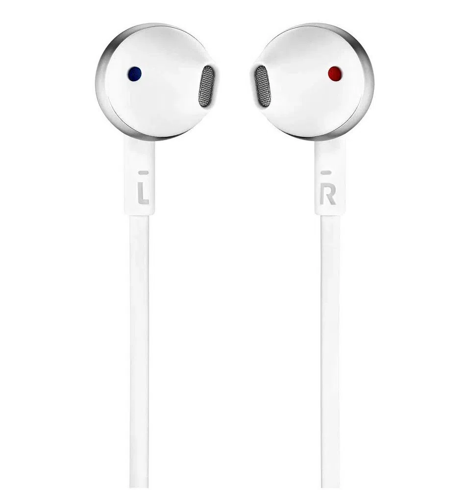 Căști pentru telefoane mobile JBL Tune 205, Cu fir, Argintiu 4