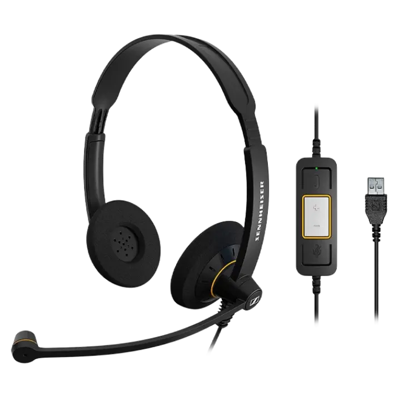 Headset EPOS SC 60 USB, 16—60000Hz, SPL:113dB, microphone with noise canceling