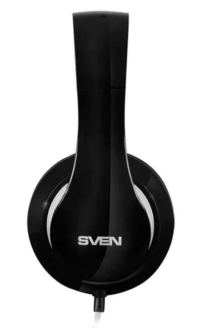 Headset SVEN AP-940MV with Microphone, Black-White, 3,5mm jack (4 pin), adapter 2 x 3,5mm jack 3pin 3