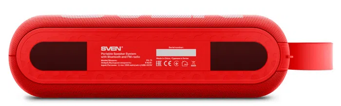 Портативная акустика Sven PS-75 Red 2