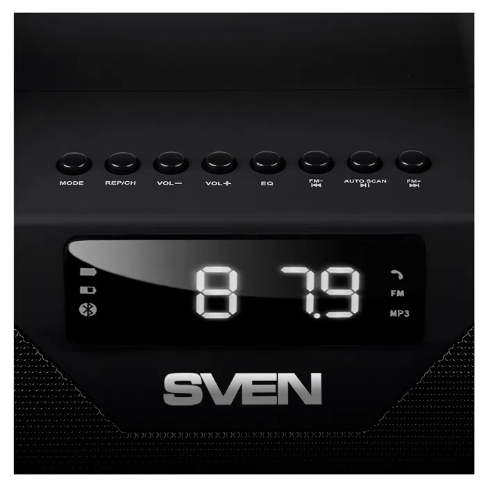 Speakers SVEN "PS-470" 18w, Black, Bluetooth, microSD, FM, AUX, USB, power:1800mA, USB, DC5V 2