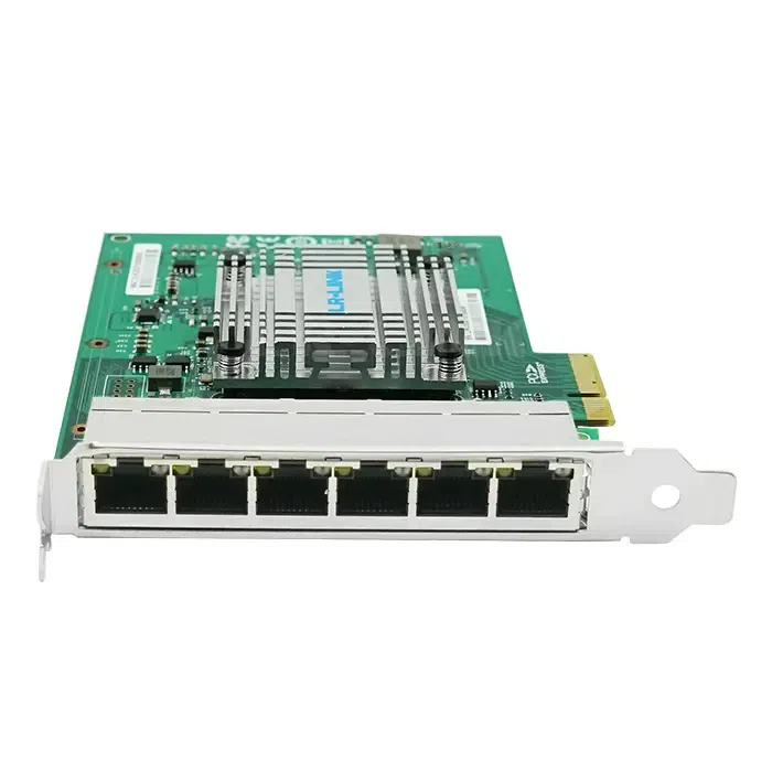 PCI-e Intel Server Adapter Intel I350AM4, 6 Copper Port 1Gbps 2