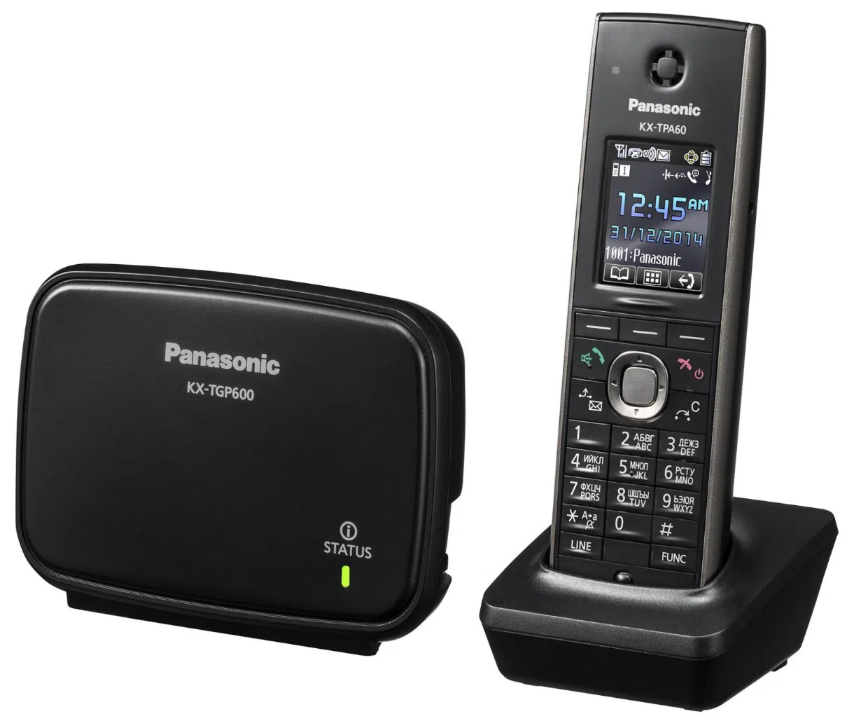 Panasonic SIP DECT Phone KX-TGP600RUB, Black