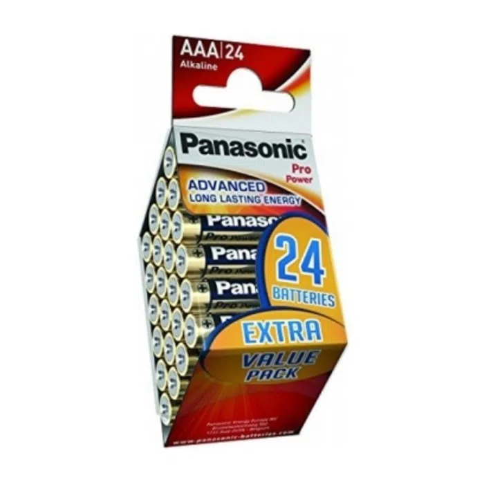 Батарейки Panasonic LR03XEG, AAA, 24шт.