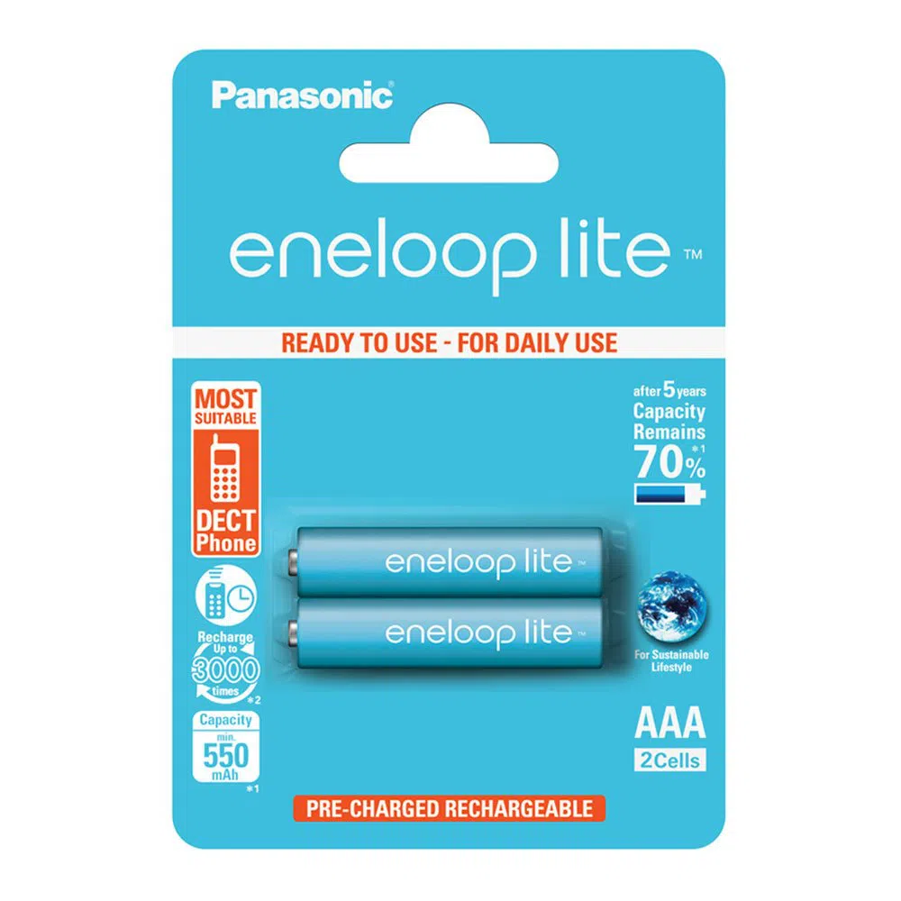 Acumulatori Panasonic BK-4LCCE, AAA, 550mAh, 2buc.