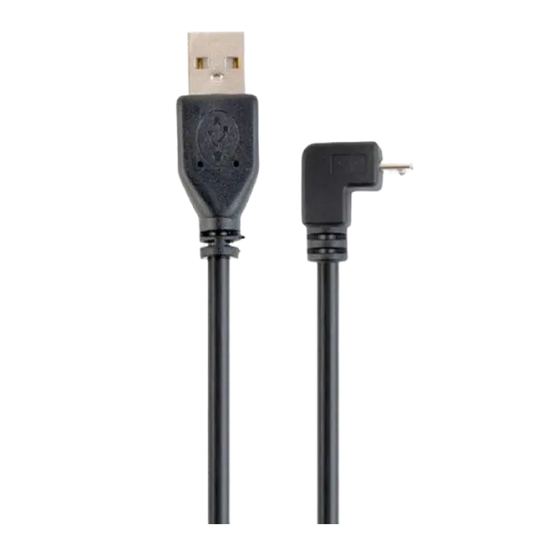 Кабель Cablexpert CCP-mUSB2-AMBM90-6, USB-A to Micro-USB, 1.8 м, Черный