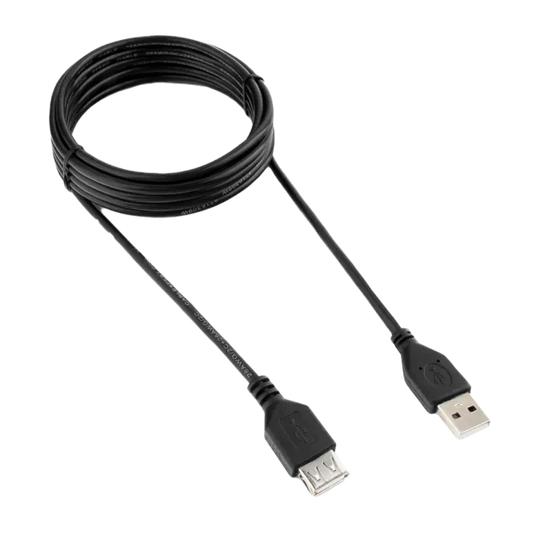 Кабель Cablexpert CCP-USB2-AMAF-10, USB-A to USB-A, 3 м, Черный 3