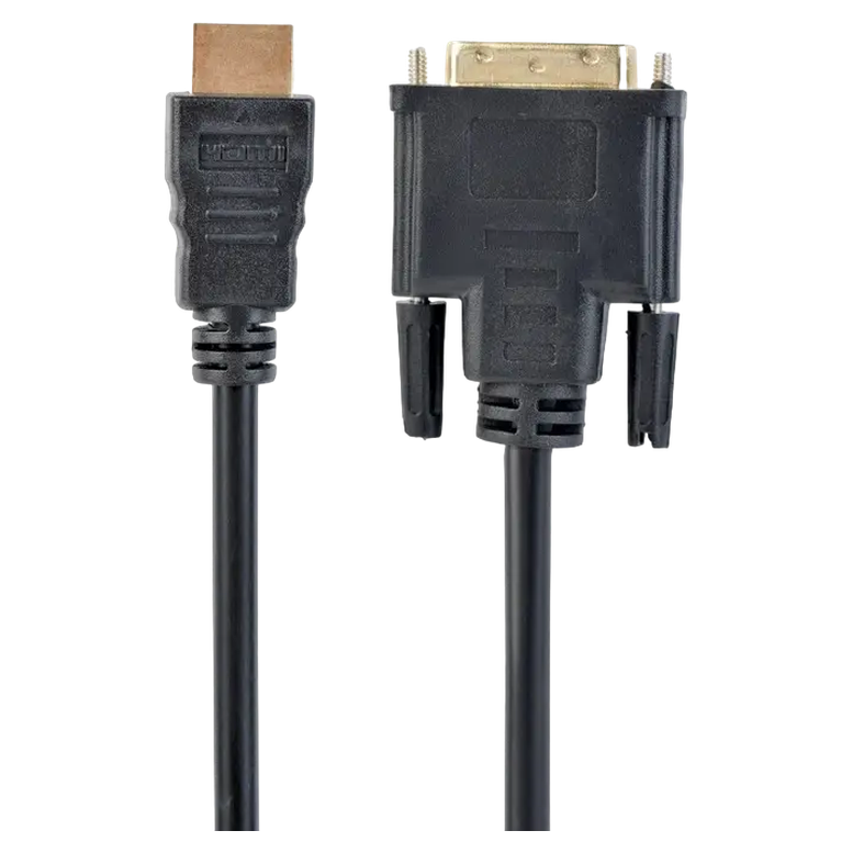 Видеокабель Cablexpert CC-HDMI-DVI-7.5MC, HDMI to DVI, 7.5 м, Черный