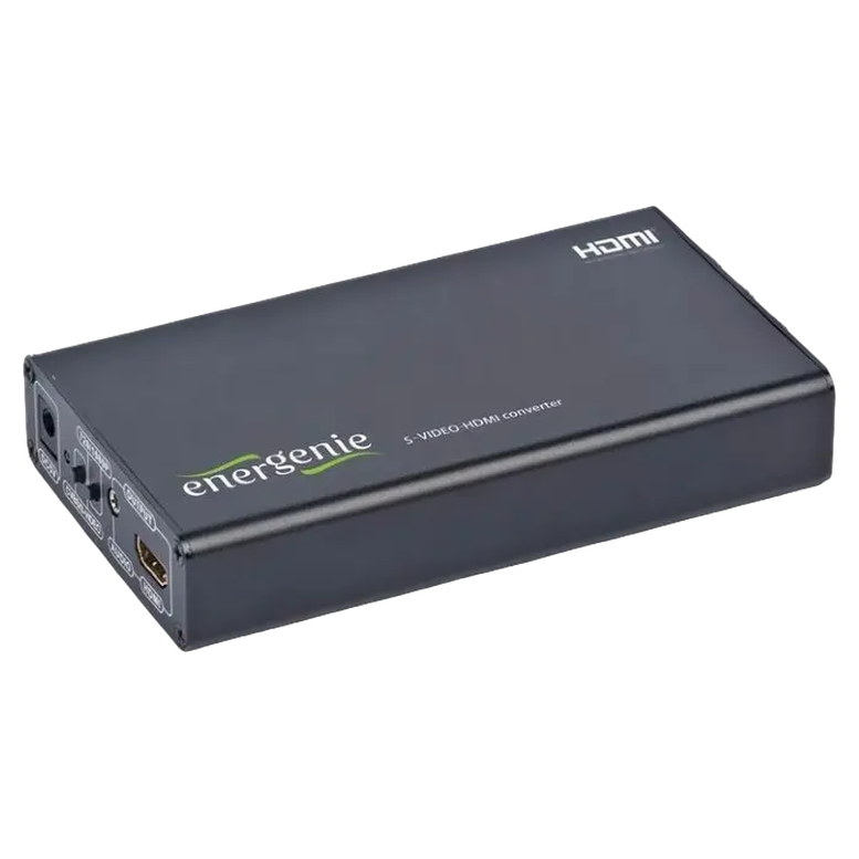 Конвертер Energenie S-Video to HDMI, Analog Video to HDMI, Черный