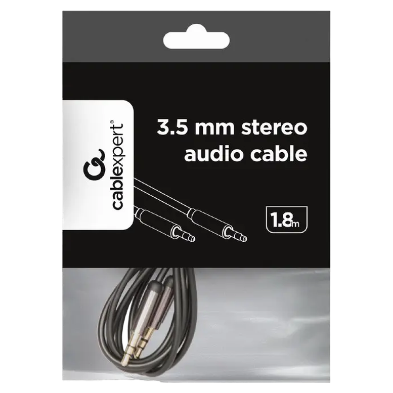 Кабель Cablexpert CCAP-444-6, 3.5 mm to 3.5 mm, 1.8 м, Черный 3