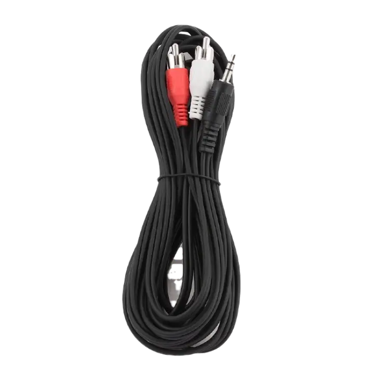 Аудио кабель Cablexpert CCA-458-5M, 3.5 мм на 2x RCA, 5 м, Черный 3