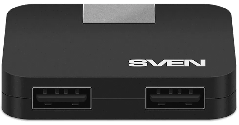 USB 2.0 Hub 4-port SVEN "HB-677", Black 2