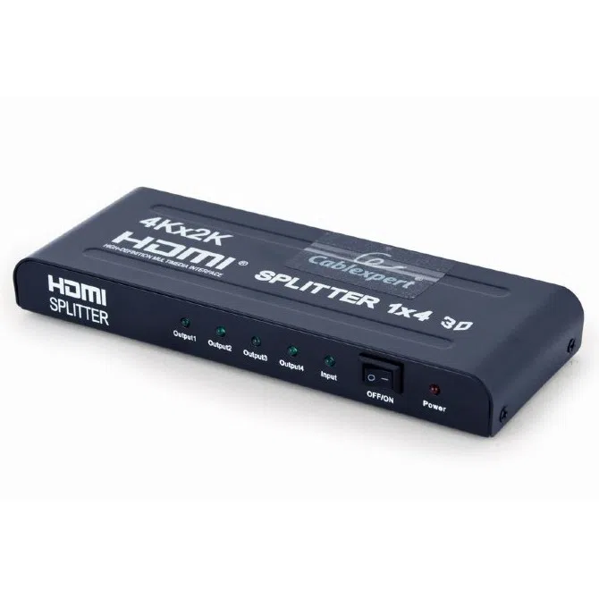 Разветвитель HDMI Cablexpert DSP-4PH4-02, HDMI (F) - 4x HDMI (F), Чёрный 2