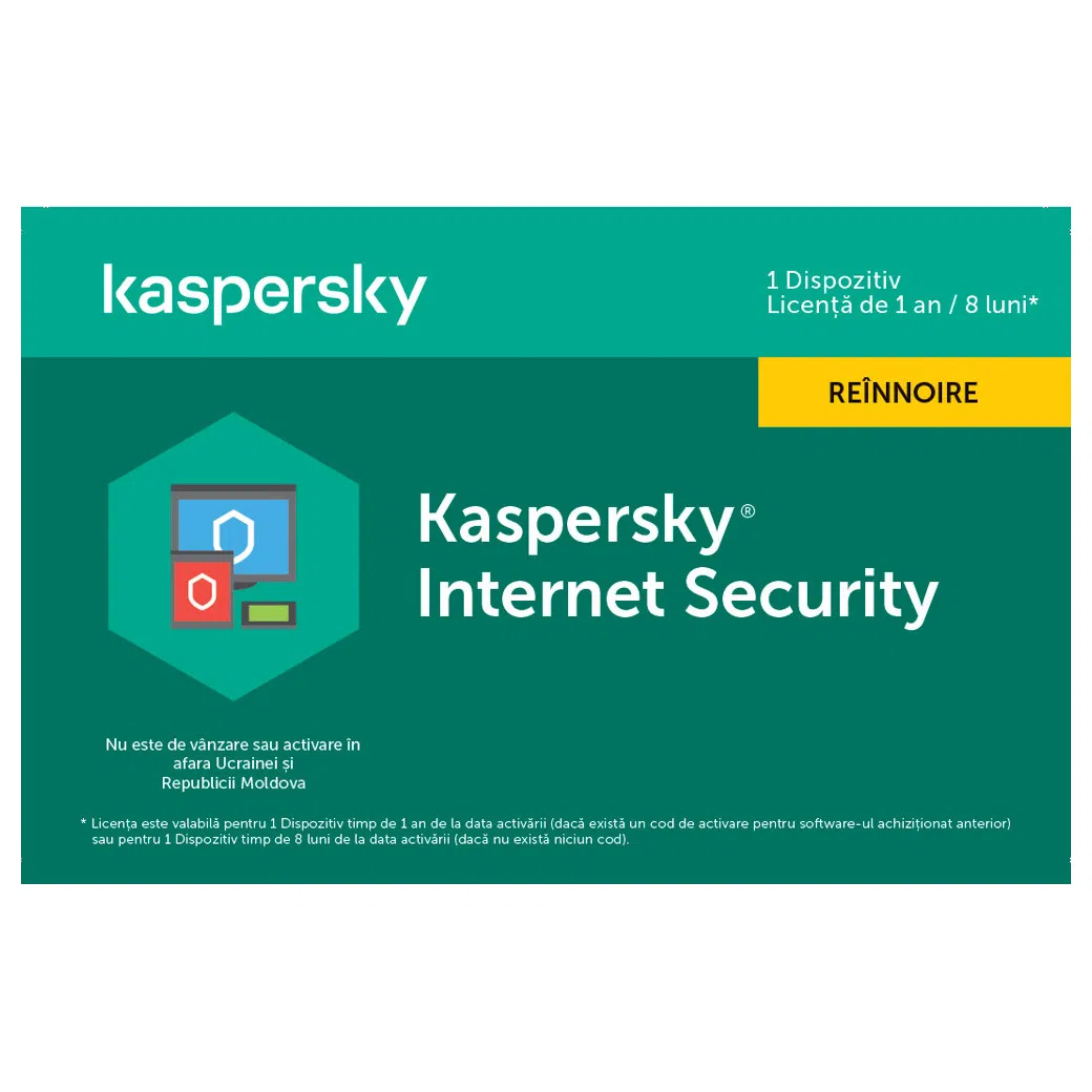 Kaspersky Internet Security Card 1 Dev 1 Year Renewal