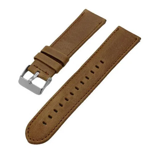 Ремешок кожаный 22mm Brown 2
