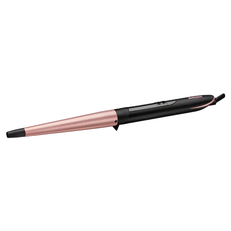 Ondulator de păr BaByliss Conical Wand C454E, Negru/Roz