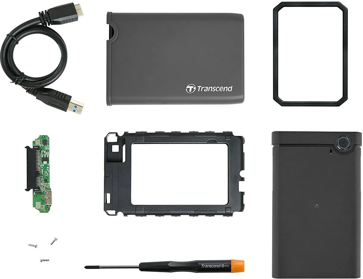 Внешний бокс Transcend StoreJet TS0GSJ25CK3 Rubber 2