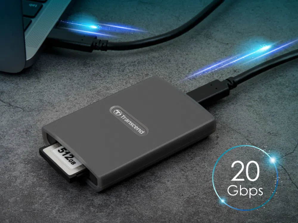 Кардридер Transcend TS-RDE2, USB Type-C, Серый 2