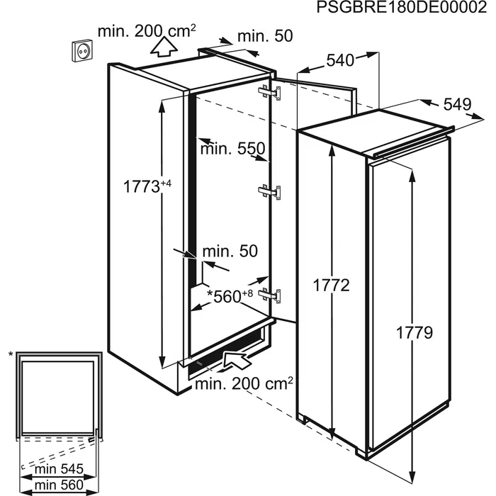 Frigider incorporabil Electrolux ERN3213AOW 6