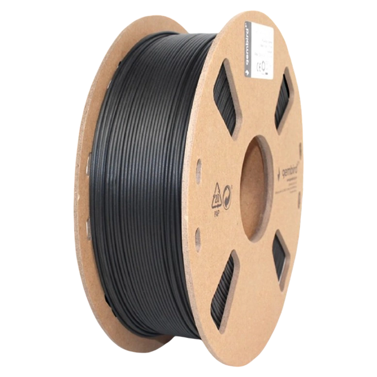 Filament pentru imprimare 3D Gembird 3DP-PLA+1.75-02-BK, Black