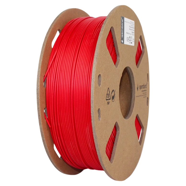 Filament pentru imprimare 3D Gembird 3DP-PLA+1.75-02-R, 1.75 mm, 1 kg, Red