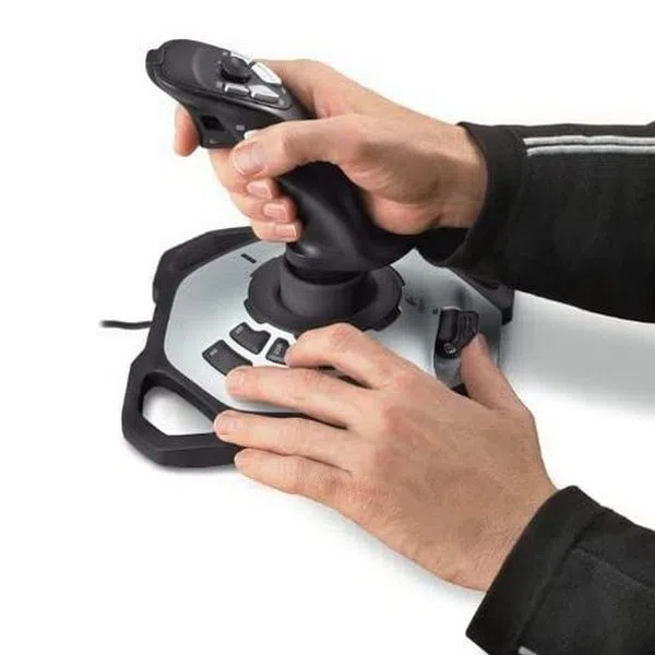 Игровой джойстик Logitech Extreme 3D Pro, Серебристый 6