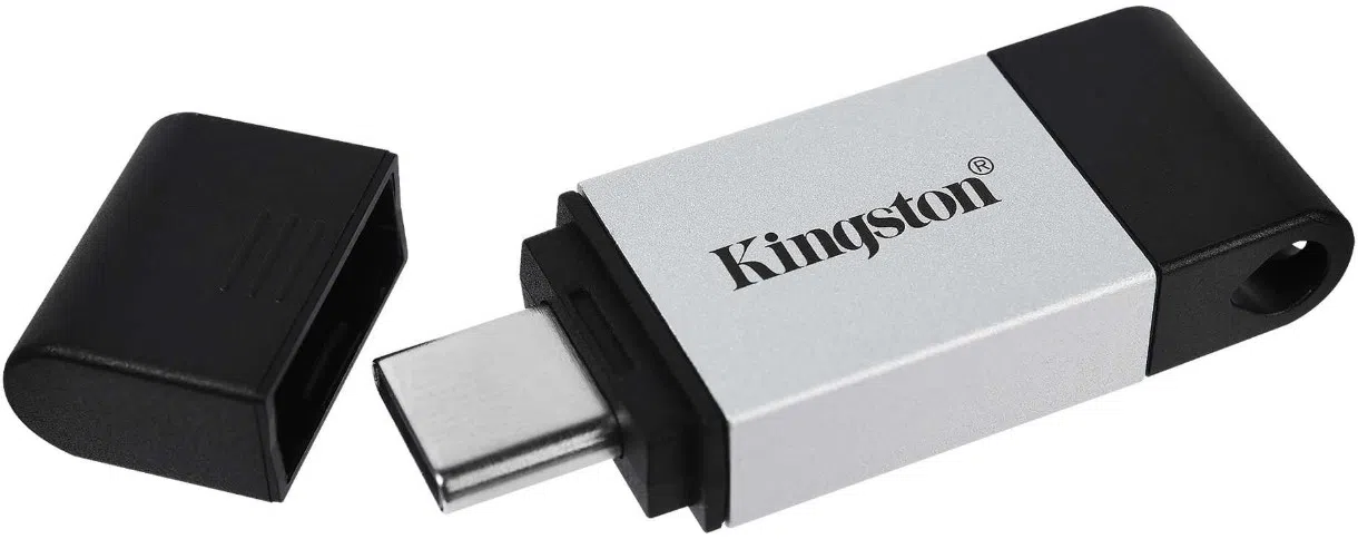 USB Flash Drive Kingston DataTraveler 80 32Gb USB-С Black/Silver (DT80/32GB) 2