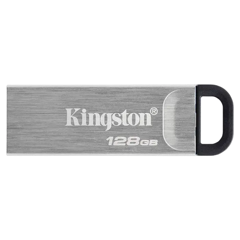 USB Flash Drive Kingston DataTraveler Kyson Silver, 128GB, Argintiu