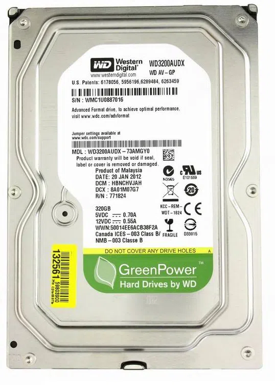 HDD Western Digital AV-GP 320Gb (WD3200AUDX)