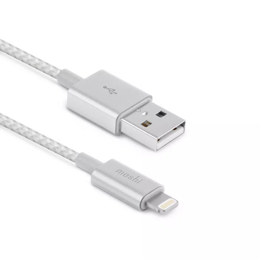 Cablu încărcare și sincronizare Moshi iPhone Lighting USB Cable, Lightning/USB Type-A, 1,2m, Argintiu 3