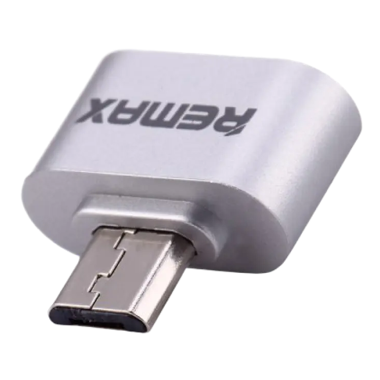 Адаптер Remax RA-OTG, Micro-USB to USB-A, Серебристый 3