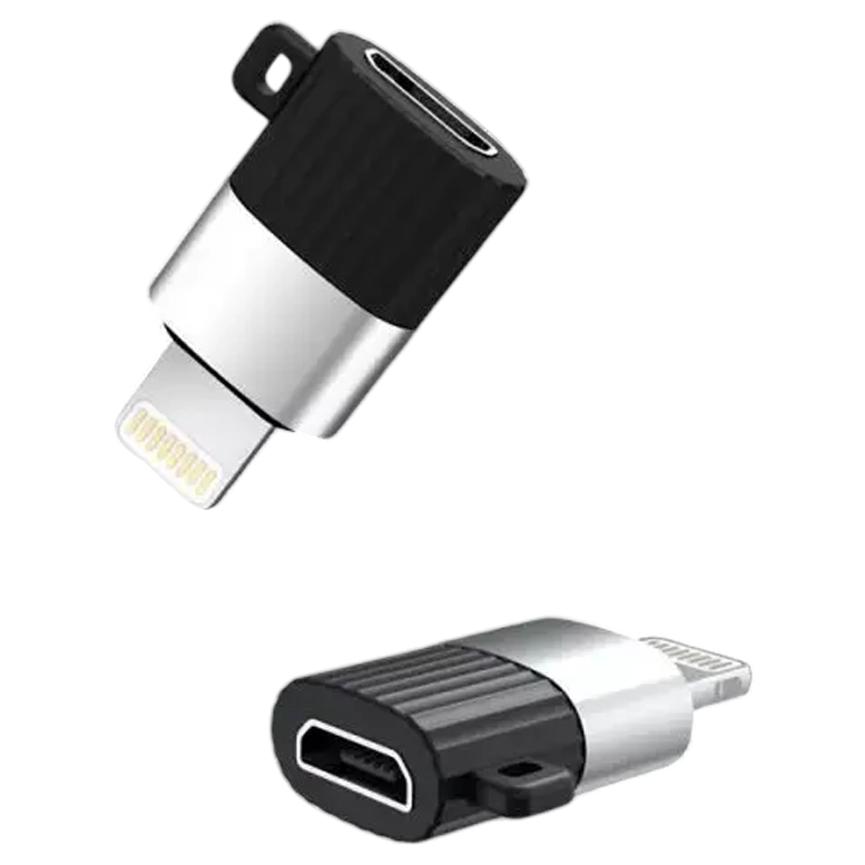 Адаптер XO NB149B, Micro-USB to Lightning, Черный