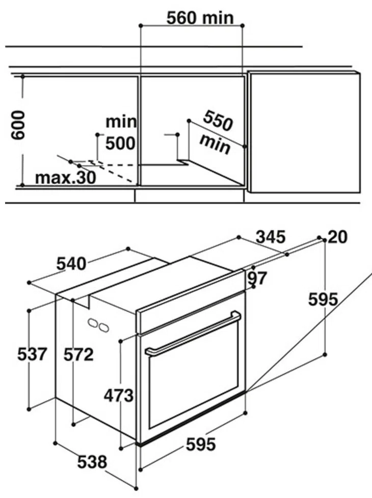 Электрический духовой шкаф Whirlpool AKZ9 6230 S 4