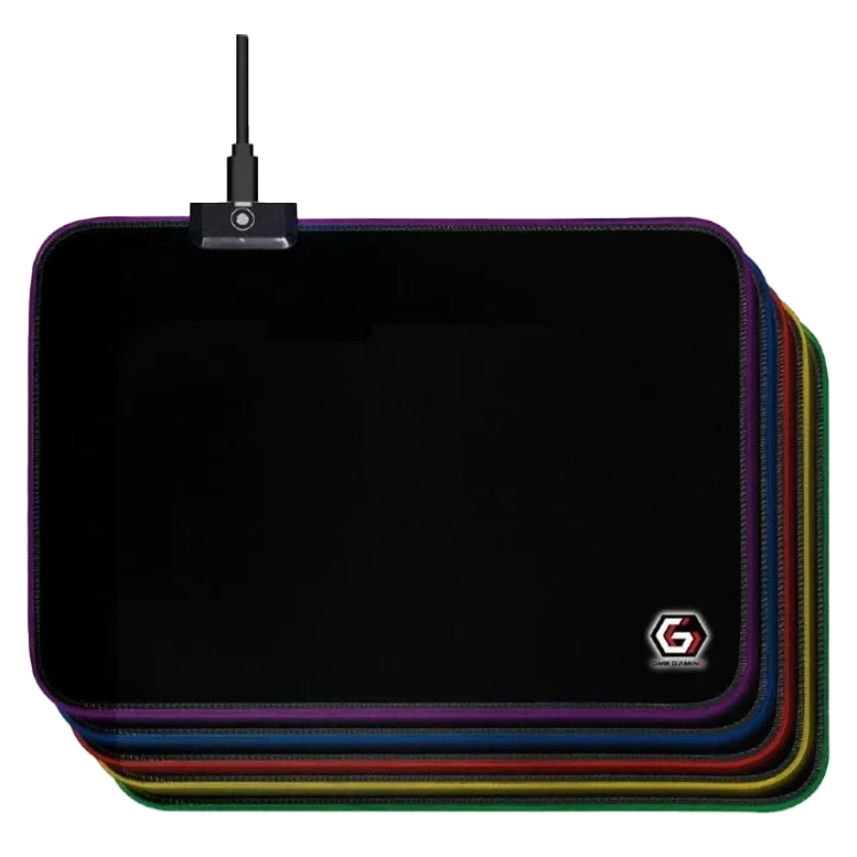 Mousepad Gembird MP-GAMELED-M Black