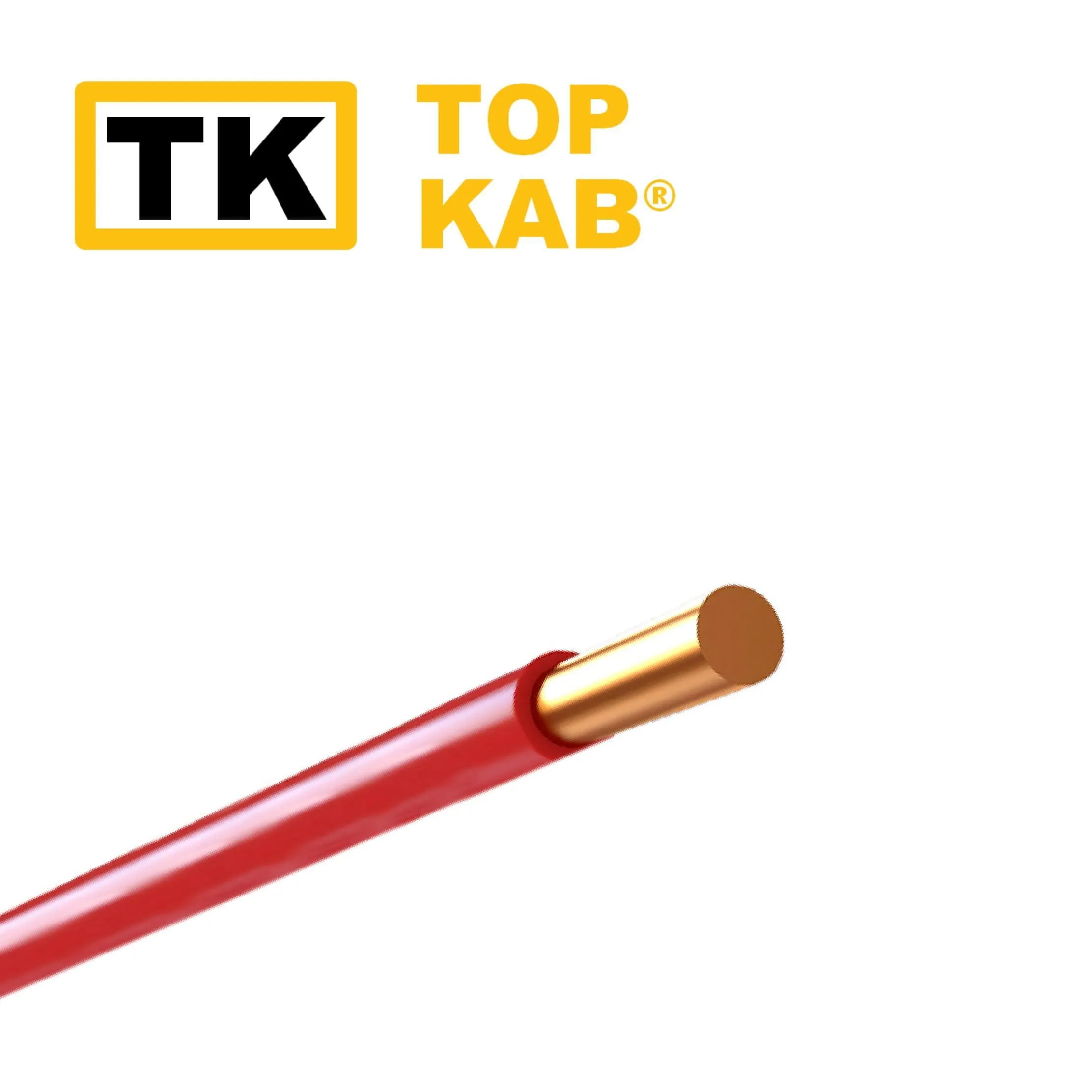 Fir electric PV1 2.5mm roșu TopKab