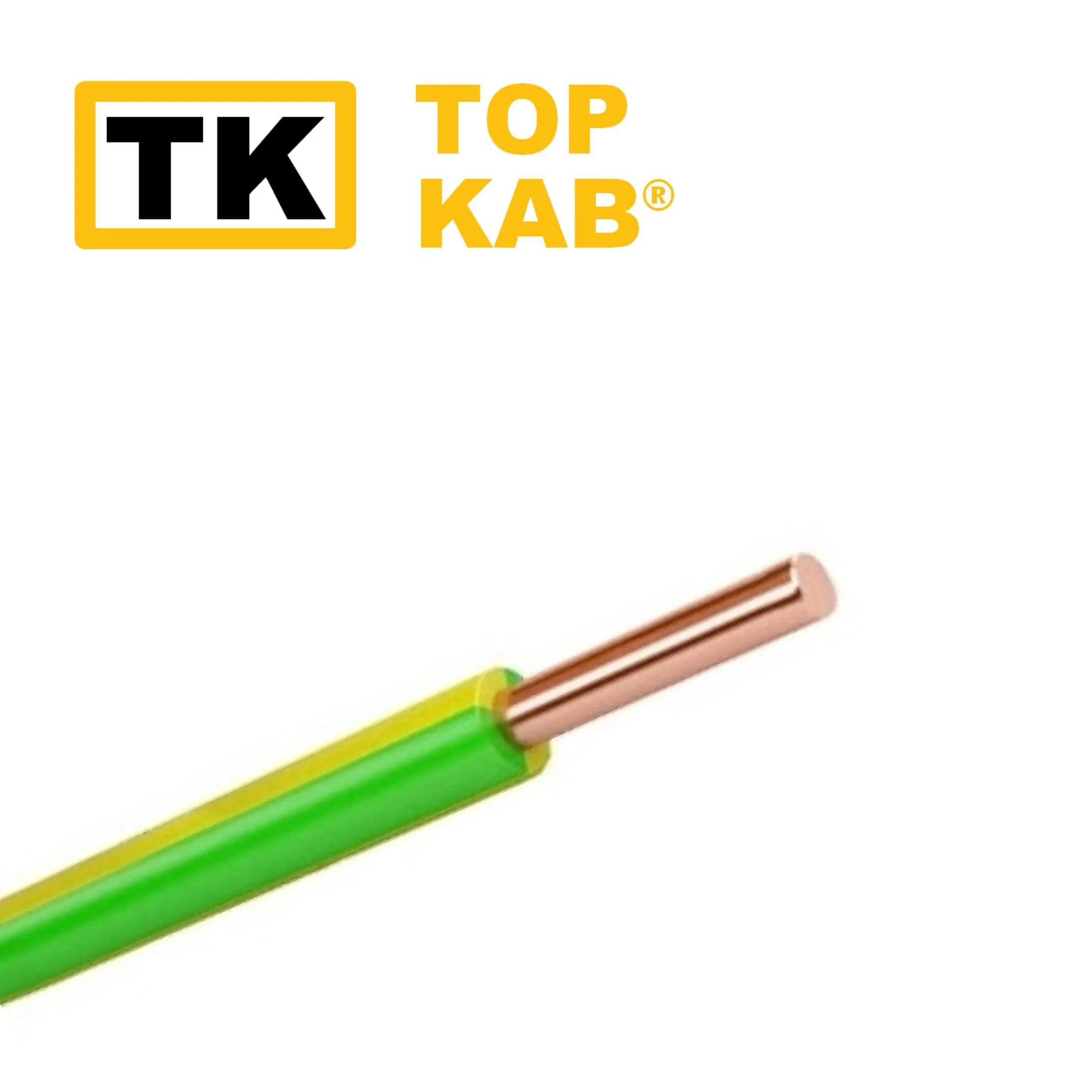 Fir electric PV1 2.5mm galben-verde TopKab