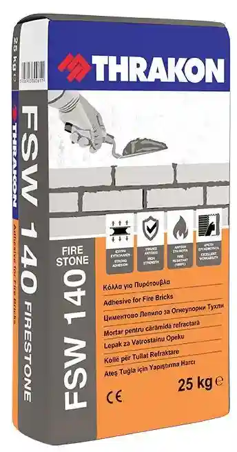 FSW 140 - MORTAR CARAMIDA REFRACTARA 1000°C GREY 5KG